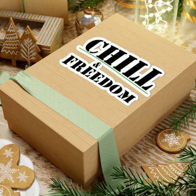 Chill & Freedom Kiss-Cut Stickers - Relaxed Vibes for Your Laptop and More
