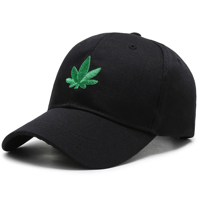 Casquette de baseball avec feuille de cannabis
