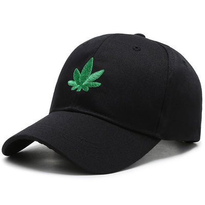 Casquette de baseball avec feuille de cannabis