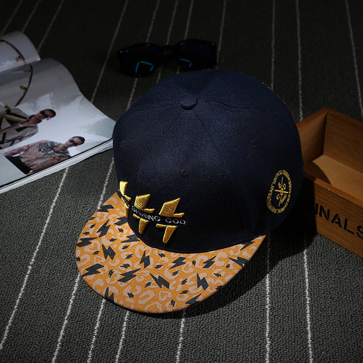 Casquette de soleil style hip-hop brodée