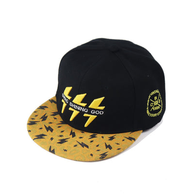 Casquette de soleil style hip-hop brodée