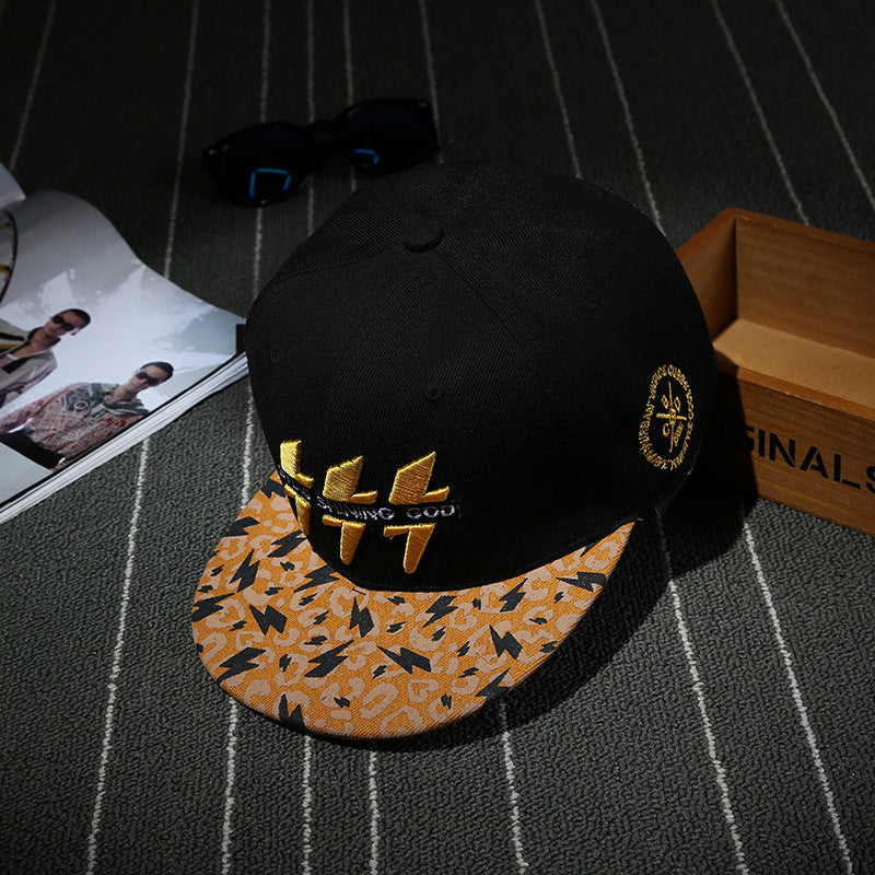 Casquette de soleil style hip-hop brodée