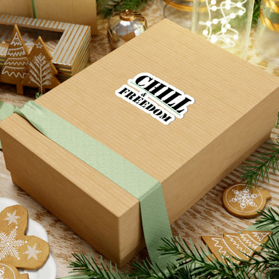 Chill & Freedom Kiss-Cut Stickers - Relaxed Vibes for Your Laptop and More