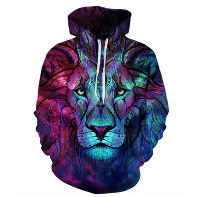 Hoodie Tribal Lion – Puissance, esprit et liberté incarnée