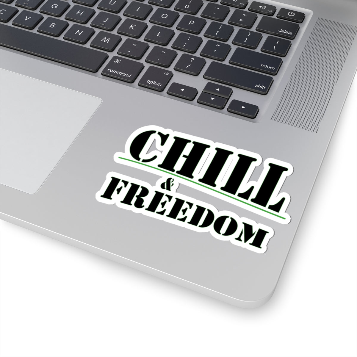 Chill & Freedom Kiss-Cut Stickers - Relaxed Vibes for Your Laptop and More