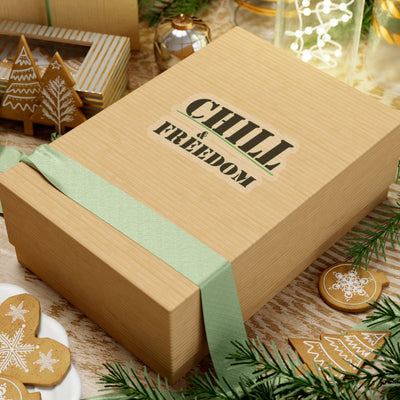 Chill & Freedom Kiss-Cut Stickers - Relaxed Vibes for Your Laptop and More