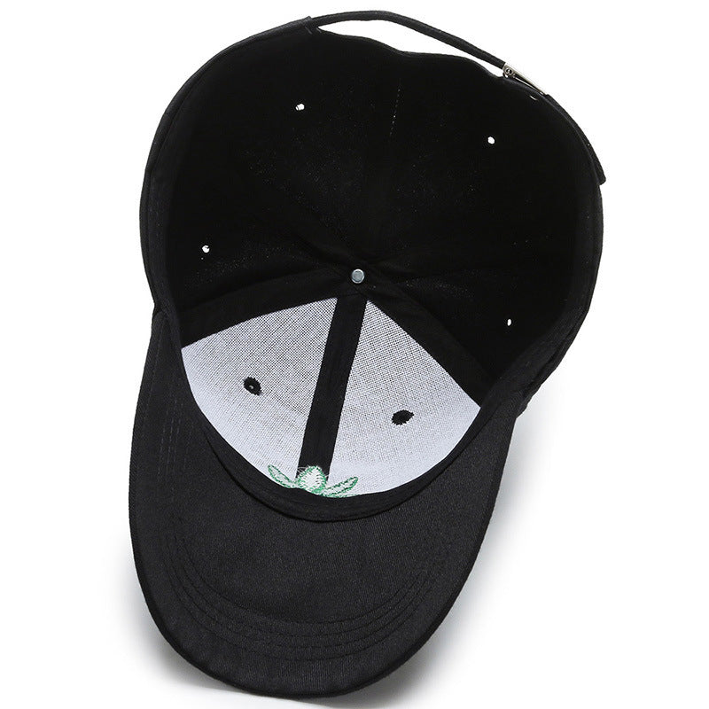 Casquette de baseball avec feuille de cannabis