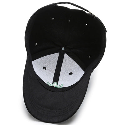 Casquette de baseball avec feuille de cannabis
