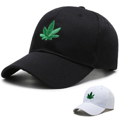 Casquette de baseball avec feuille de cannabis