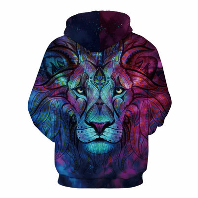 Hoodie Tribal Lion – Puissance, esprit et liberté incarnée