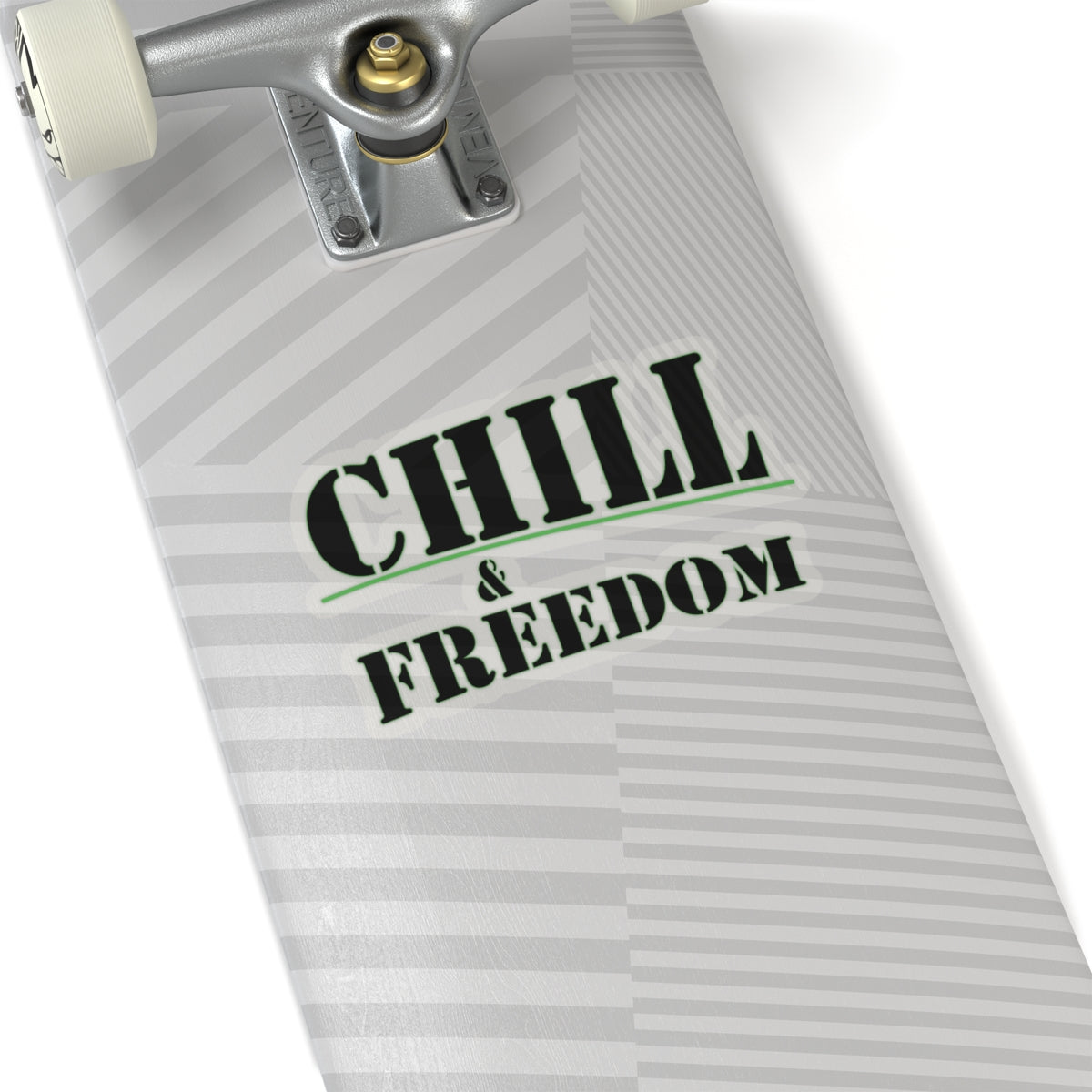 Chill & Freedom Kiss-Cut Stickers - Relaxed Vibes for Your Laptop and More