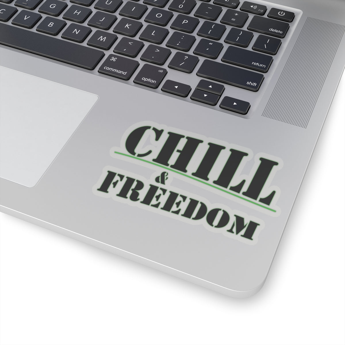 Chill & Freedom Kiss-Cut Stickers - Relaxed Vibes for Your Laptop and More