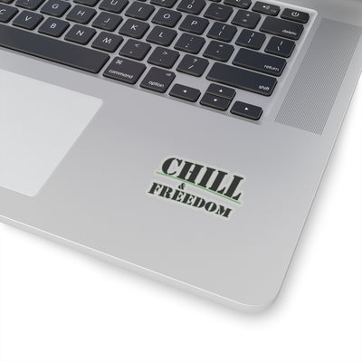 Chill & Freedom Kiss-Cut Stickers - Relaxed Vibes for Your Laptop and More