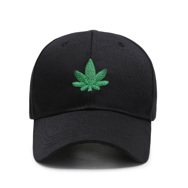 Casquette de baseball avec feuille de cannabis