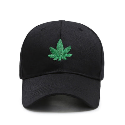Casquette de baseball avec feuille de cannabis
