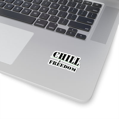Chill & Freedom Kiss-Cut Stickers - Relaxed Vibes for Your Laptop and More