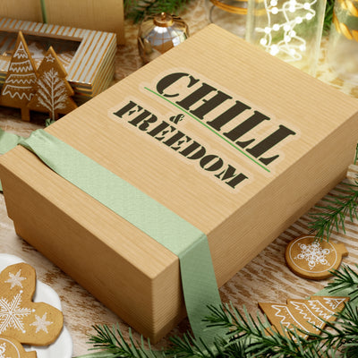 Chill & Freedom Kiss-Cut Stickers - Relaxed Vibes for Your Laptop and More