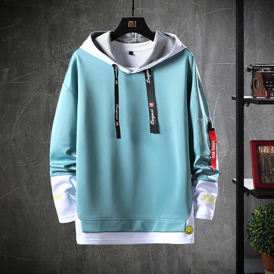 Trendy Contrast Hoodie
